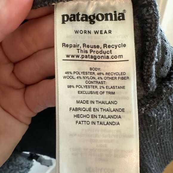 Patagonia Woolyester Fleece Jacket Forge Grey - Picture 10 of 10